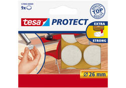 Beschermvilt tesa® Protect anti-kras Ø26mm wit 12 stuks