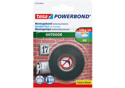 Montagetape tesa® Powerbond Outdoor dubbelzijdig 1,5mx19mm