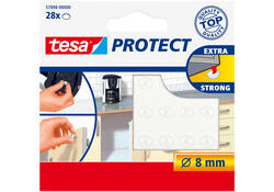 Anti-slip en geluiddempers tesa® Protect rond Ø8mm transparant 28 stuks