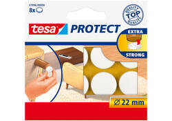Beschermvilt tesa® Protect anti-kras Ø22mm wit 12 stuks