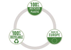 Showtas Esselte recycle PP A4 70µ 11-gaats transparant 100 stuks