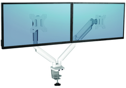 Monitorarm Fellowes Platinum Serie Duo wit