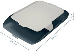 Brievenbak Leitz Cosy met desk organiser grijs