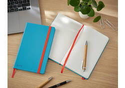 Notitieboek Leitz Cosy A5 160blz 100gr lijn blauw