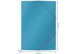 Elastomap Leitz Cosy A4 3-kleps blauw