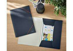 Elastomap Leitz Cosy A4 3-kleps grijs