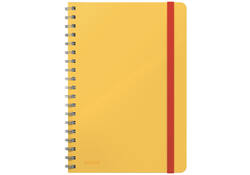 Notitieboek Leitz Cosy B5 160blz 100gr spiraal lijn geel