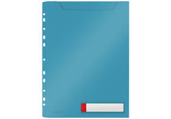 Insteekmap U-model Leitz Cosy harmonica A4 met perforatiestrip PP blauw