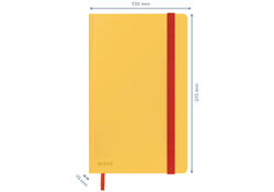 Notitieboek Leitz Cosy A5 160blz 100gr lijn geel