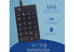 Toetsenbord R-Go Ergonomisch Numpad Break Draad
