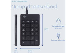 Toetsenbord R-Go Ergonomisch Numpad Break Draad
