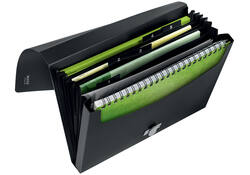Projectmap Leitz Recycle A4 5-vaks PP zwart