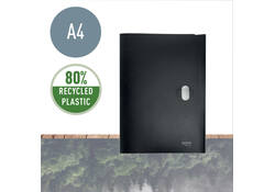 Projectmap Leitz Recycle A4 5-vaks PP zwart