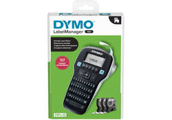 Labelprinter Dymo LabelManager 160 draagbaar azerty 12mm zwart valuepack
