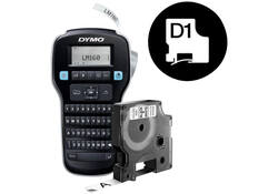 Labelprinter Dymo LabelManager 160 draagbaar azerty 12mm zwart valuepack