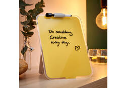 Glas Desktop Flipover Leitz Cosy geel