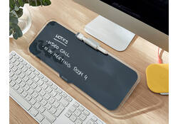 Glas Desktop Pad Leitz Cosy grijs
