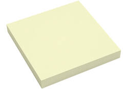 Memoblok info notes antimicrobiëel 100 vel 75x75mm geel