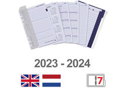 Organizer Kalpa A5 inclusief agenda 2024-2025 7dagen/2pagina's croco rose