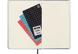 Agenda 2023/2024 Moleskine 18M Planner Weekly 7dag/1pagina large 130x210mm hard cover saffier blauw