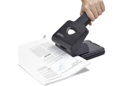Perforator Rapesco HD865-P antibacterieel 2-gaats zwart