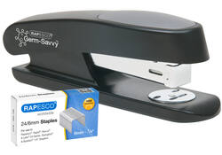 Nietmachine Rapesco antibacterieel 20vel 24/6 zwart