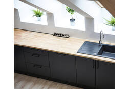 Stekkerdoos Brennenstuhl bureau Estilo 6 voudig inclusief 2 USB 2 meter zwart/zilver