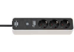 Stekkerdoos Brennenstuhl wifi Connect 3 voudig 1.5 meter zwart/wit