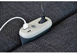 Laadstation Brennenstuhl Sofa 1 eurosocket 2 USB zwart/grijs