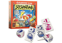 Dobbelspel Geharrewar in de Sushibar