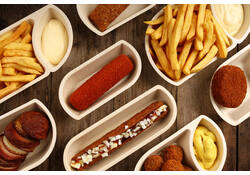 Snackbakje IEZZY A13 suikerriet PFAS-vrij 168x111x36mm 50 stuks