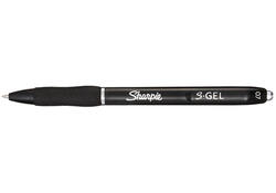 Gelschrijver Sharpie S-gel medium zwart blister à 3 stuks