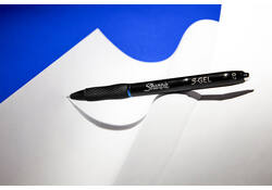 Gelschrijver Sharpie S-gel medium blauw blister à 3 stuks