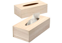 Tissuedoos Creativ Company 27x14x8cm hout