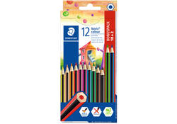 Kleurpotlood Noris 185 set à 10+2 kleuren gratis