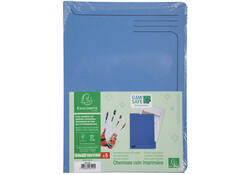 Insteekmap Exacompta L-model Clean'Safe bedrukt blauw 5 stuks