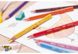 Kleurpotloden BicKids Evolution ecolutions assorti schoolbox à 144 stuks