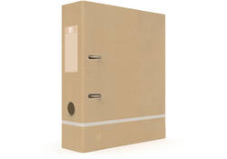 Ordner Oxford Touareg A4 80mm karton naturel/wit