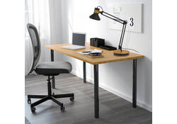 Bureaulamp Unilux Baya led bamboe zwart
