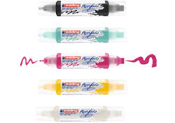 Acrylmarker edding e-5400 3D double liner medium basis assorti set à 5 stuks