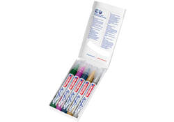 Acrylmarker edding e-5100 medium metallic assorti set à 5 stuks