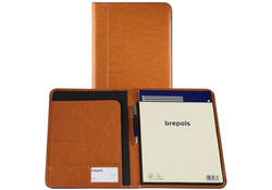 Schrijfmap Brepols Palermo Fashion A4 camel