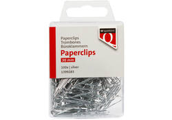 Paperclip Quantore 30mm rond 100 stuks zilver