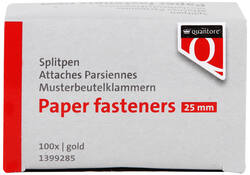 Splitpen Quantore 25mm 100 stuks goud