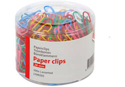 Paperclip Quantore 28mm 300 stuks assorti