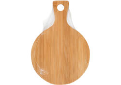 Snijplank Creativ Company rond Ø 17cm, lengte 24cm bamboe