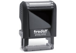 Tekststempel Trodat Printy 4910 personaliseerbaar zw 2regels 26x9mm