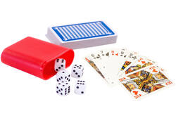 Spel speelkaarten en dobbelen Clown