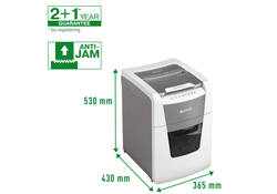 Papiervernietiger Leitz IQ Auto+ Small Office 100 P5 snippers 2x15mm