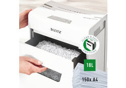 Papiervernietiger Leitz IQ Auto+ Pro 600 P4 snippers 4x28mm